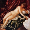 Leda et le cygne italien Renaissance Tintoretto